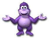 purple toy monkey